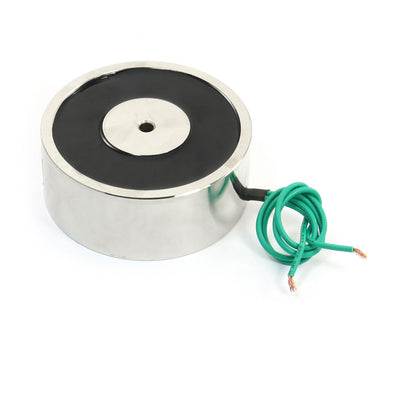 Harfington 264.5LB/120kg Force Lifting Magnet Electromagnet Solenoid Lift Holding 100mm 12V