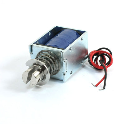 uxcell Uxcell 200g 0.4lb 12mm Spring Plunger Magnet Electromagnet Solenoid DC 12V