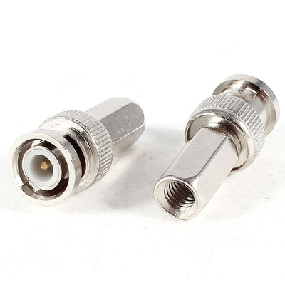 uxcell Uxcell 2 Pcs Hex RG59 Hexagon Head BNC Male RF Connector Adapter