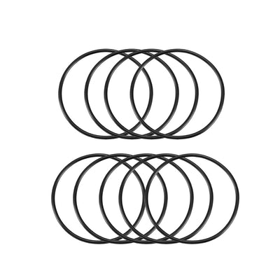 uxcell Uxcell 80mm x 3mm Rubber Sealing Washers Oil Filter O Rings Black 9 Pcs