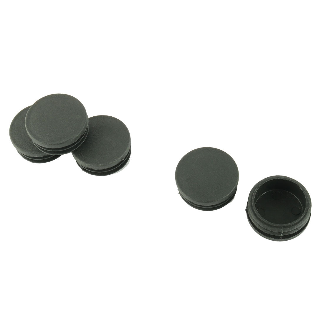 uxcell Uxcell 5 Pcs Chair Table Legs 42mm Diameter Plastic Cap Round Tube Insert