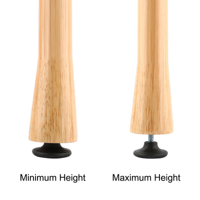 Harfington Uxcell 10 Pcs Metal 8mm Dia Threaded Rod Rounded Plastic Base Leveling Foot