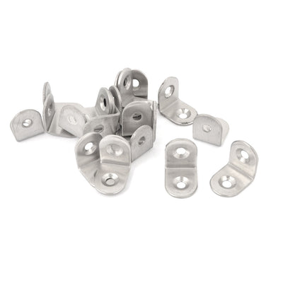 Harfington 20Pcs L Shaped Shelf Support Corner Brace Right Angle Bracket 20mm x 20mm