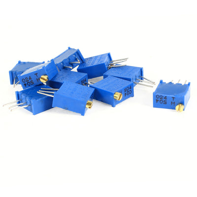 uxcell Uxcell a14052200ux0358 3296W-504 Precision 500K Ohm Variable Resistor, Blue, 10 Piece
