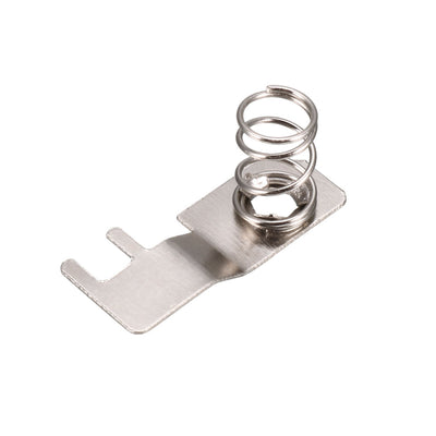 uxcell Uxcell 30 Pair Metal AAA Batteries Spring Lamination Plate Silver Tone