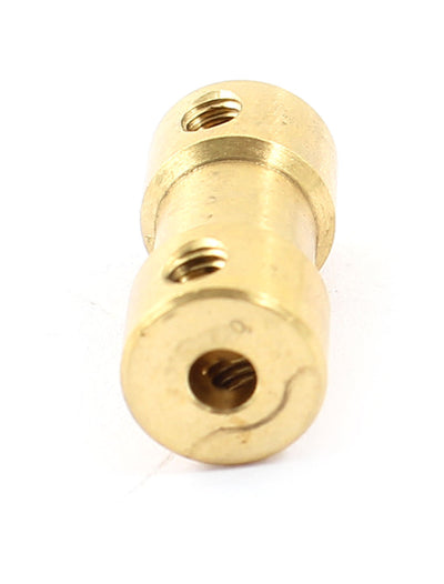 Harfington Uxcell RC Airplane Helicopter 3mm to 4mm Brass Joint Motor Shaft Coupling Coupler Connector