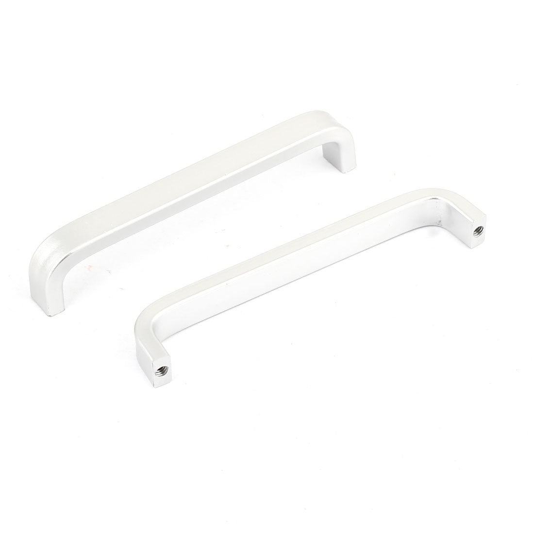 uxcell Uxcell 3.9" Long Aluminium Furniture Parts Drawer Door Pull Handle Silver Tone 2pcs