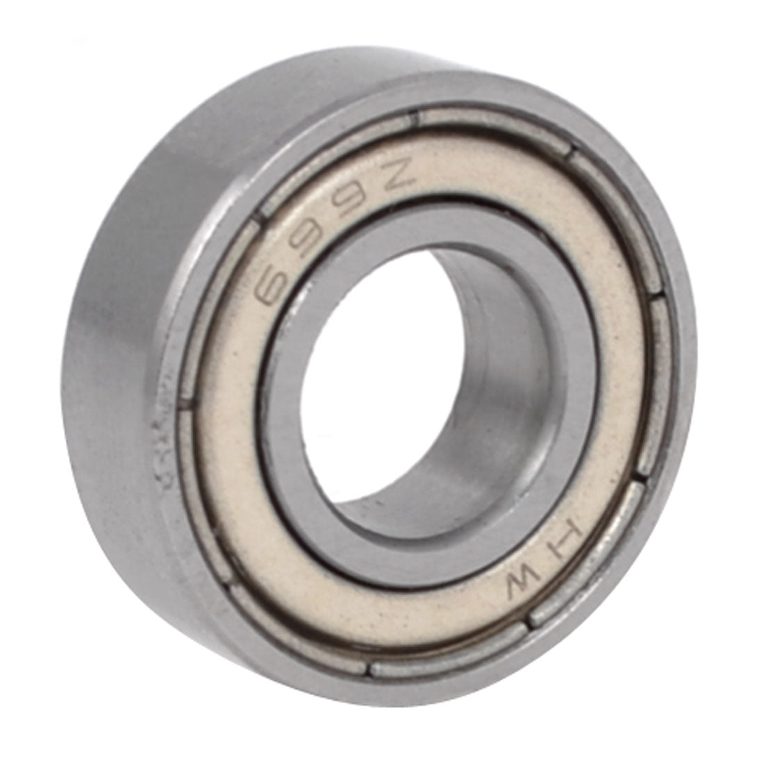 uxcell Uxcell 699Z Single Row Shielded Sealed Deep Groove Radial Ball Bearings Silver Tone 9 x 20 x 6mm