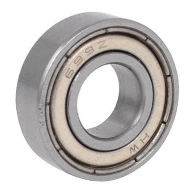 uxcell Uxcell 699Z Single Row Shielded Sealed Deep Groove Radial Ball Bearings Silver Tone 9 x 20 x 6mm