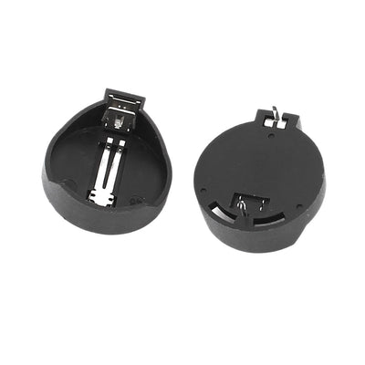 uxcell Uxcell 2PCS CR/LIR2032 2025 2016 Coin Button Battery Holder Socket Black