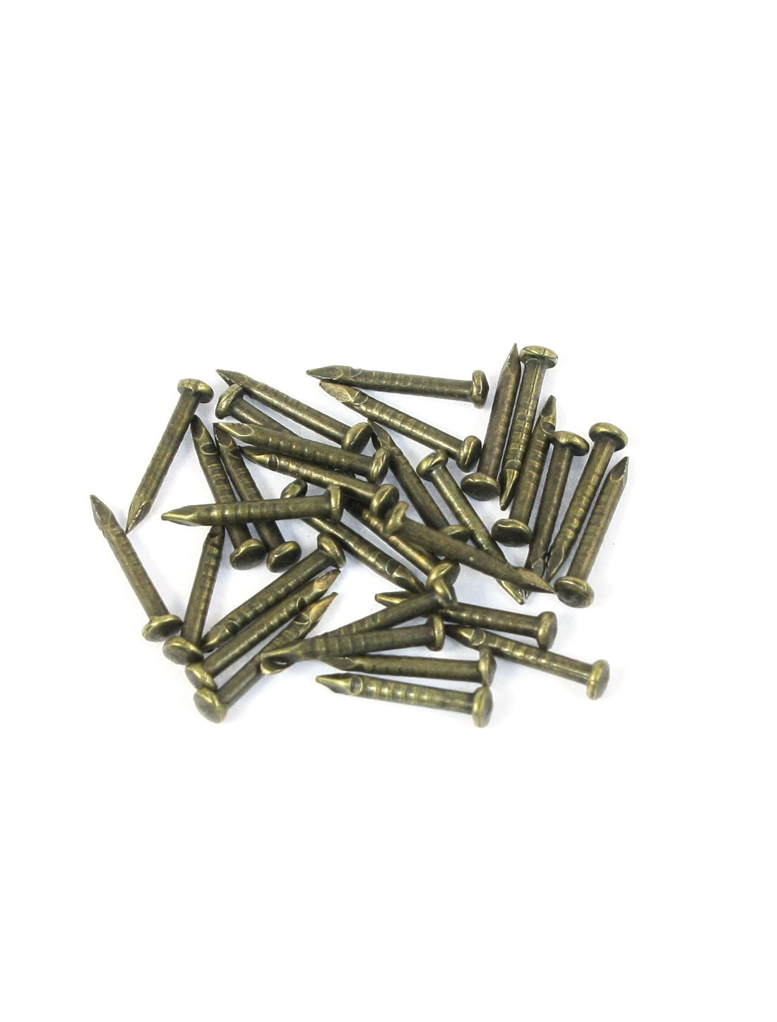 uxcell Uxcell Round Shape Base Dresser Necklace Box Jewelry Case Small Door Pull Handle Ring Bronze Tone 19mm Dia 10 Pcs