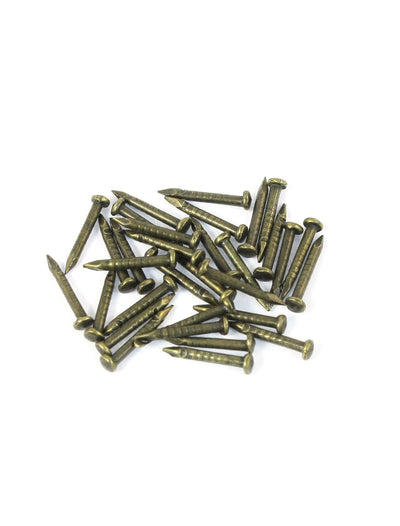 Harfington Uxcell Round Shape Base Dresser Necklace Box Jewelry Case Small Door Pull Handle Ring Bronze Tone 19mm Dia 10 Pcs