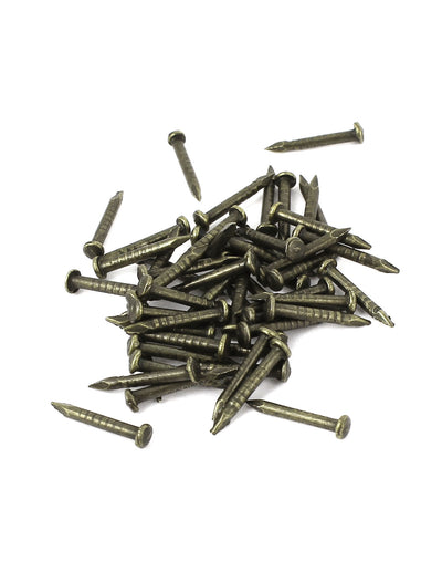 Harfington Uxcell 8pcs Hardware Home Cabinet Door Bat Design Pull Handle Grip Bronze Tone