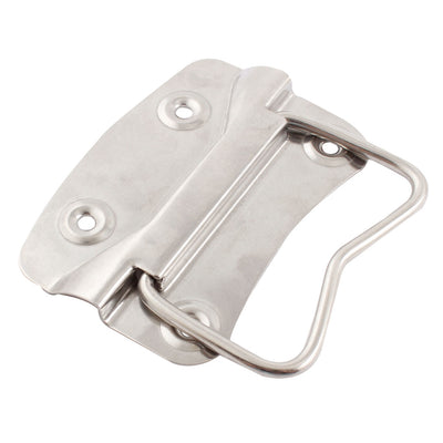 Harfington Uxcell Silver Tone Metal 10cm Long 90 Degree Design Puller Flush Mounted Type Chest Handle