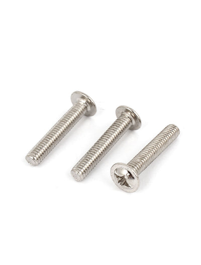 Harfington Uxcell 3 Pcs Silver Tone Round Shape Cupboard Cabinet Drawer Handle Pull Knob