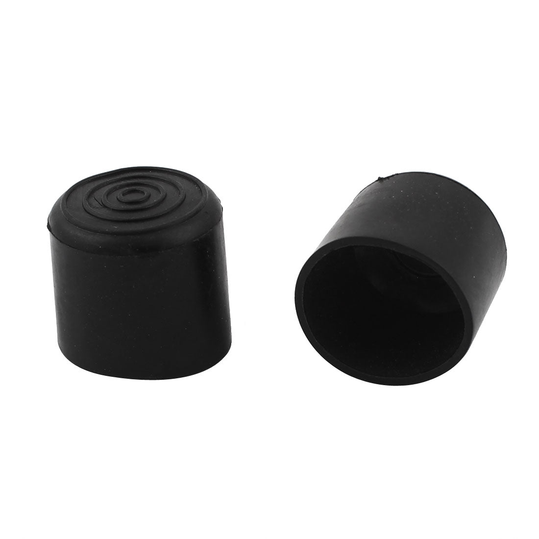 uxcell Uxcell 25mm Inner Dia Round Rubber Furniture Table Foot Cover Holder Protector 2 Pcs