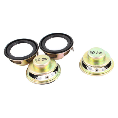 uxcell Uxcell 4pcs 8Ohm 2W 36mm Dia Computer Audio Woofer Speaker Horn