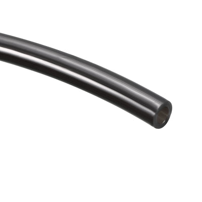 Harfington Uxcell Air Pneumatic Fitting Polyurethane Tube Black PU Hose Pipe 4mm x 2.5mm 15m 49ft
