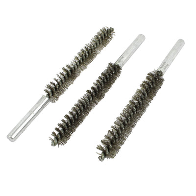 uxcell zxcell 16cm Length 15mm Diameter Stainless Steel Wire Tube Cleaning Brush 3 Pcs1