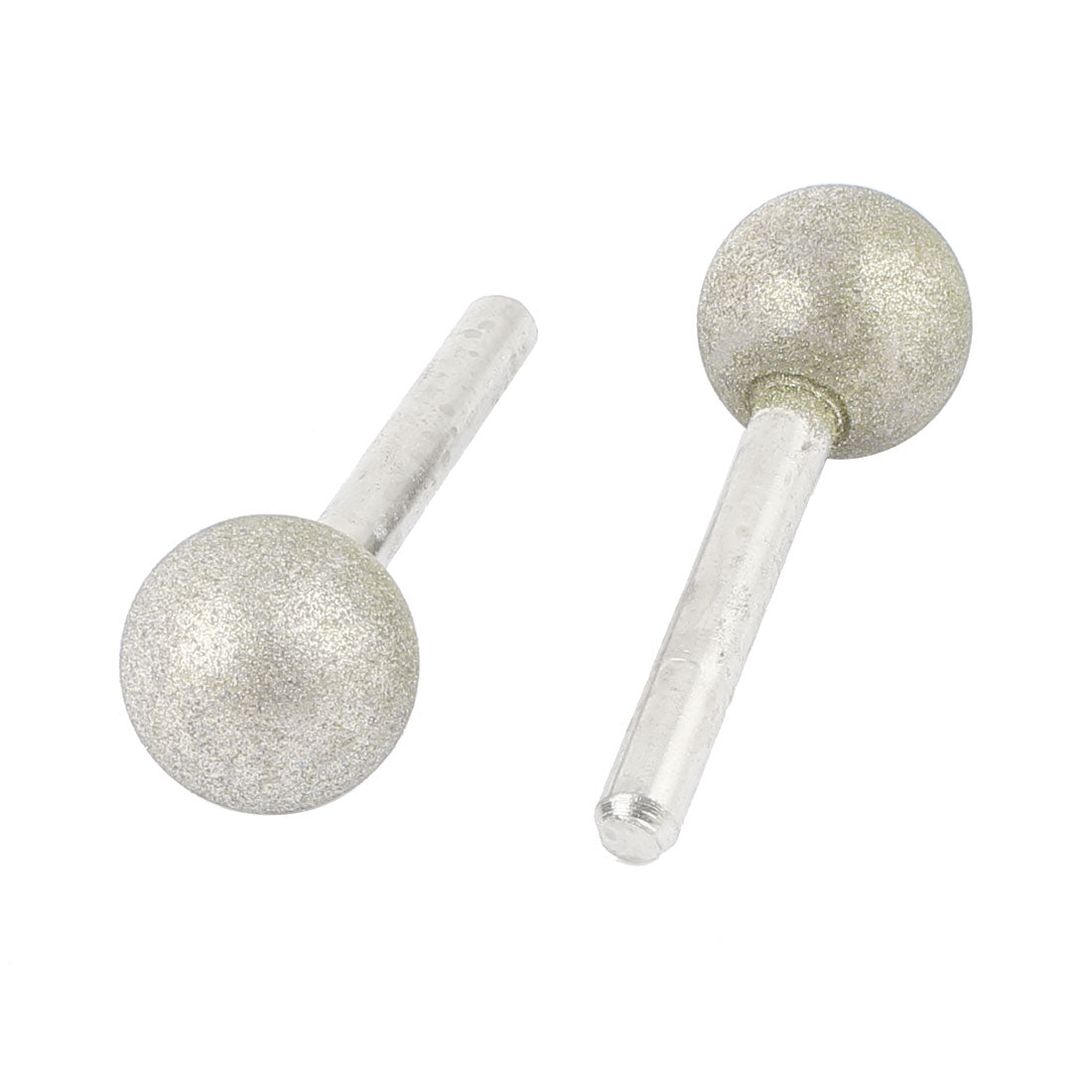 Harfington 2 Pcs Diamond Coated 20mm Spherical Head Mounted Point Grinding Bit