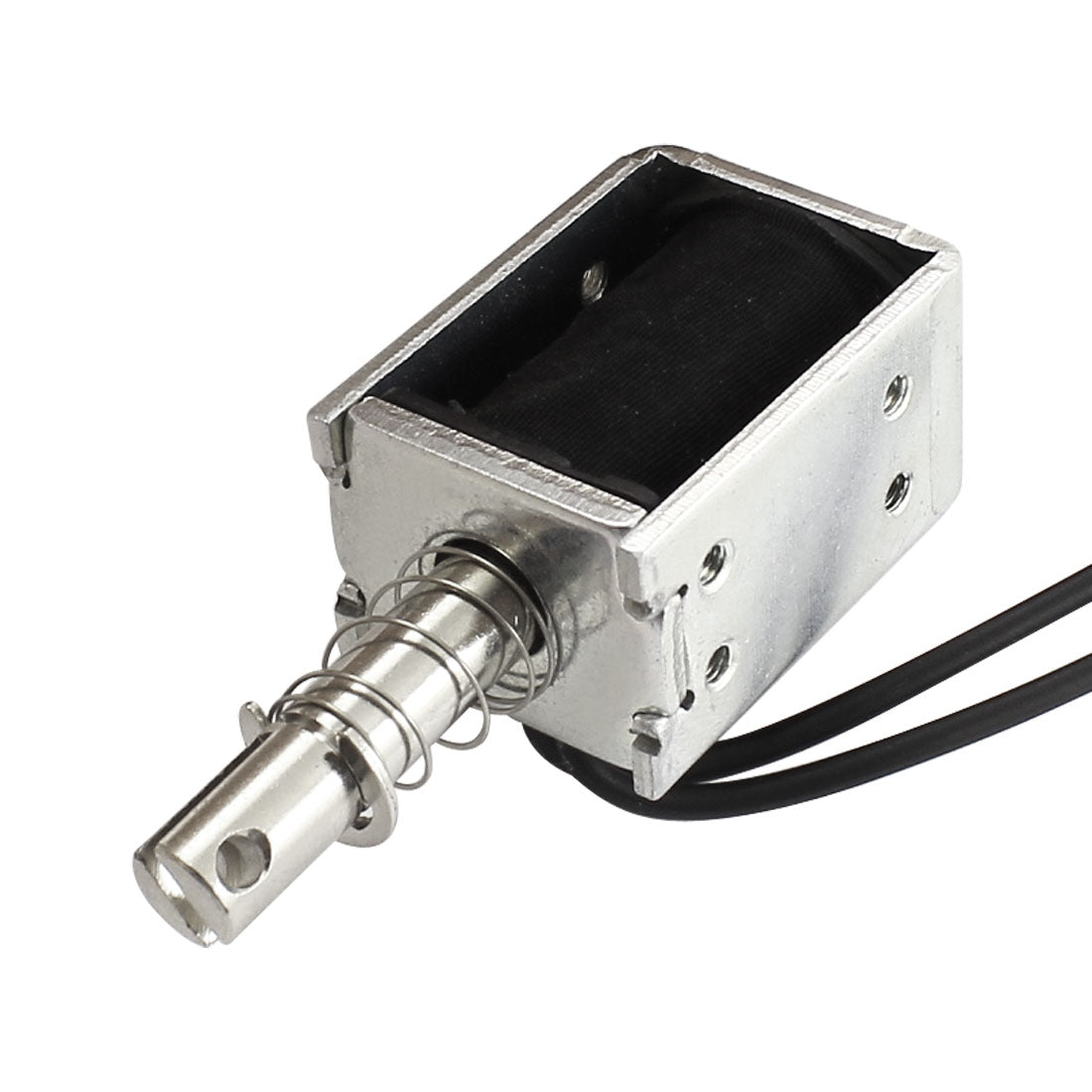 uxcell Uxcell 220V 6mm 100g Wire Connector Open Frame Spring Plunger Pull Type Linear Motion AC Solenoid Electromagnet
