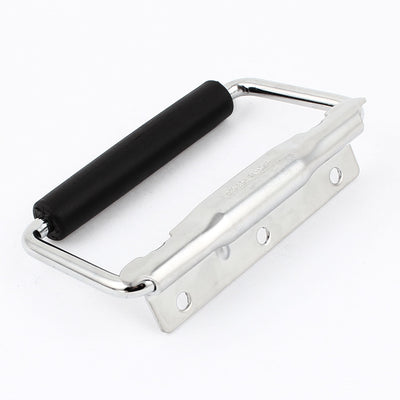 Harfington Uxcell Hardware Toolbox Surface Mount Spring-Loaded Rubber Grip Carrying Handle