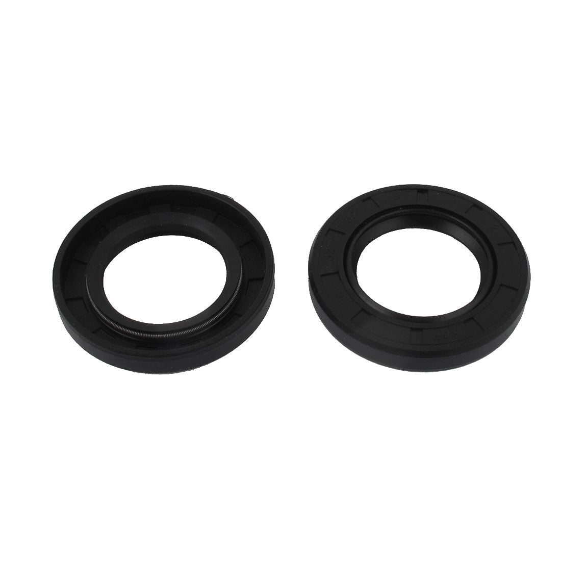 uxcell Uxcell Oil Seals, Nitrile Butadiene Rubber Black Pack of 2