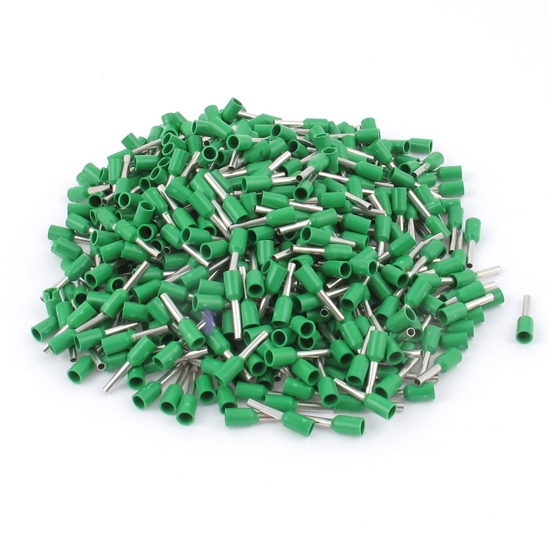 uxcell Uxcell 500Pcs Wire Crimp Connector Insulated Ferrule Pin Cord End Terminal AWG18 Green