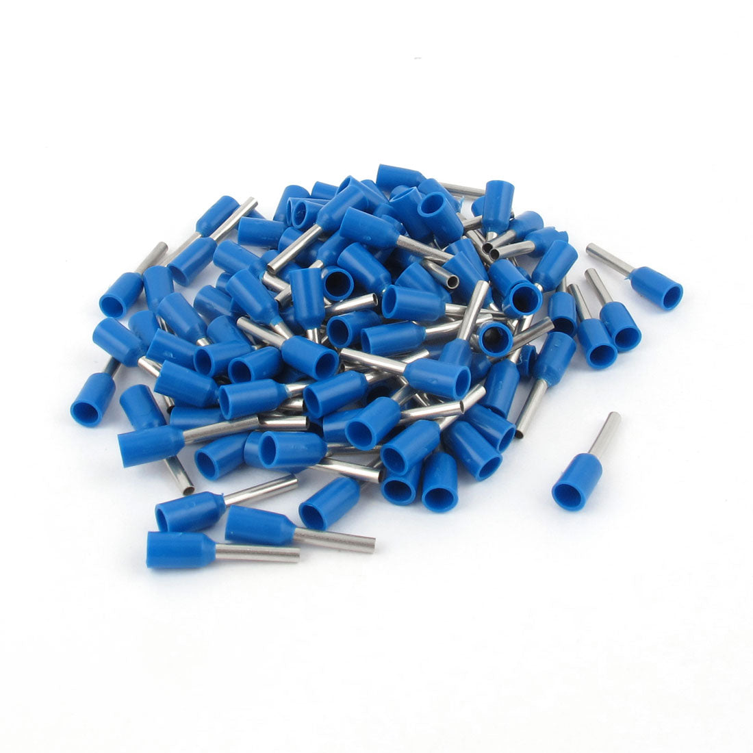 uxcell Uxcell 100 Pcs Wire Crimp Connector Terminal Insulated Ferrule Blue E7508 20AWG 0.75mm2