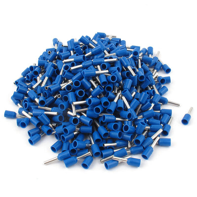 uxcell Uxcell 400Pcs E1508 16AWG Insulated Ferrule Pin Cord End Terminal Crimp Connector Blue