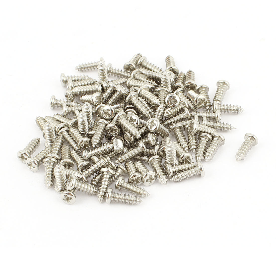 uxcell 100pcs Magnetic Crosshead Phillips Pan Head Screws Bolt M2.6 x 8mm