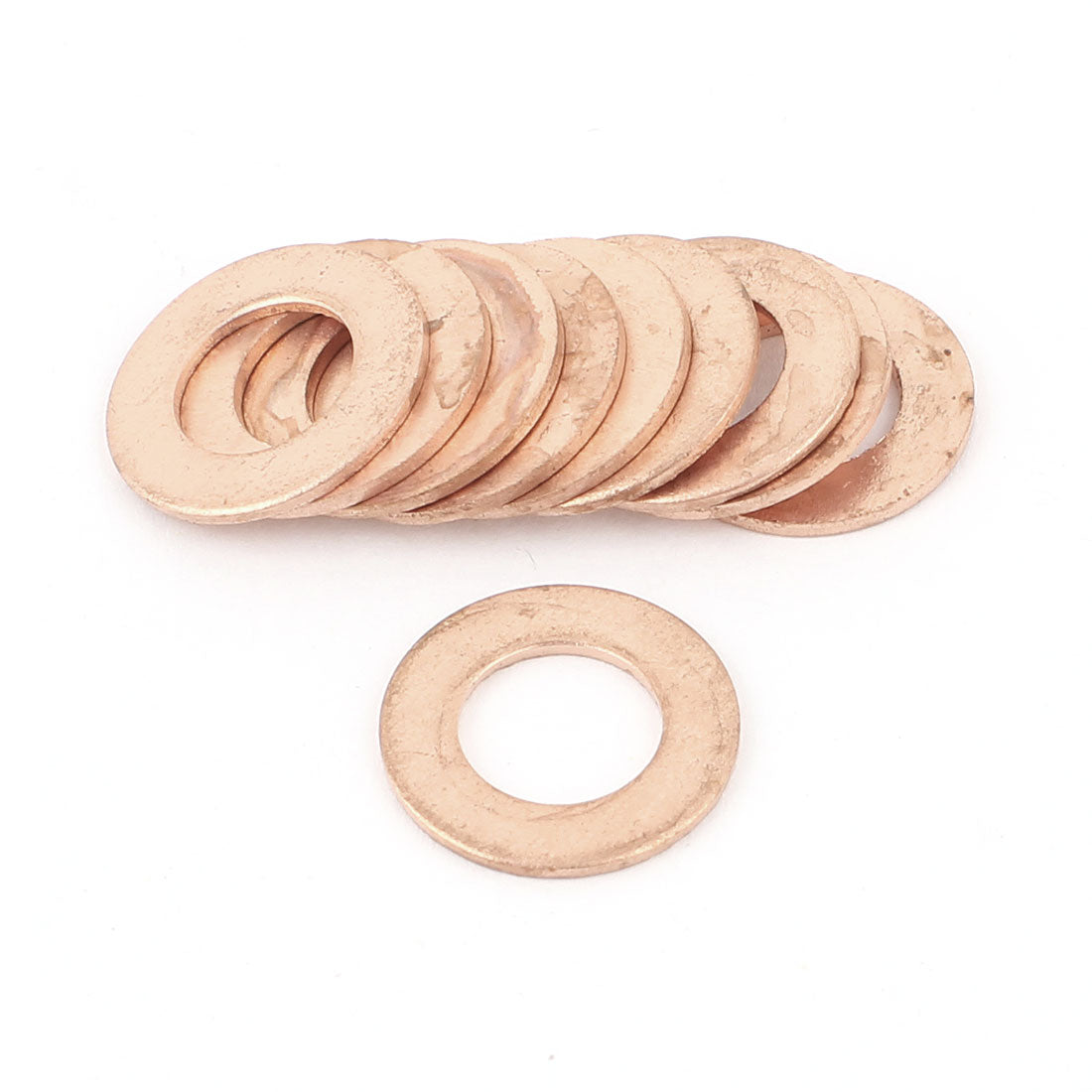 uxcell Uxcell Tattoo Machine Copper Crush Washer Flat  Gasket 9mmx16mmx1mm 10 Pcs
