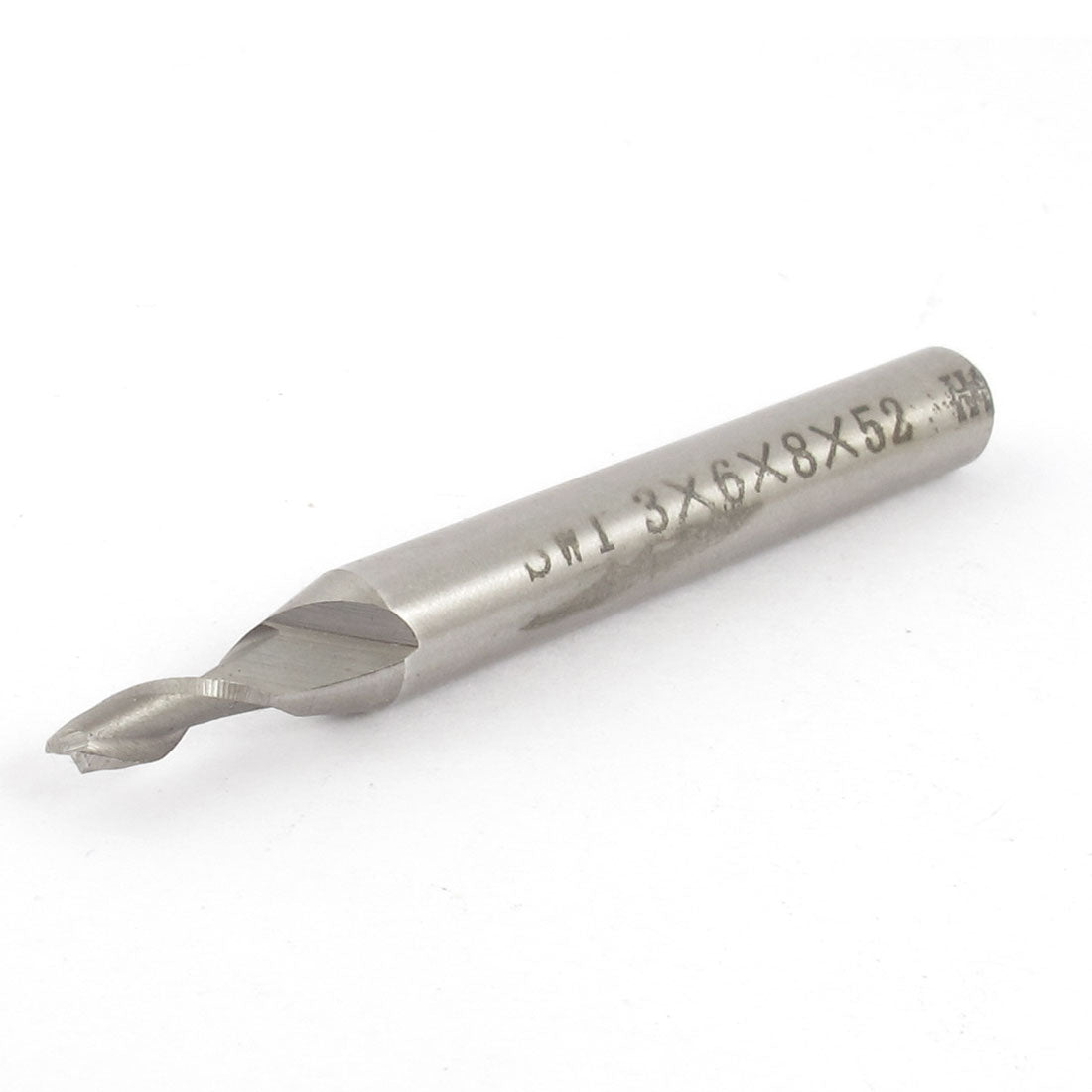 uxcell Uxcell 3mm Cutting Dia 6mm Shank Diameter 2 Flutes HSS End Mill Cutter CNC Bit