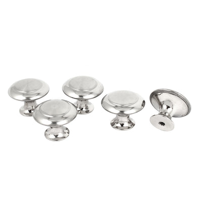 Harfington Uxcell 28mm Dia Round Cabinet Cupboard Wardrobe Door Drawer Pull Handle Knob 5pcs
