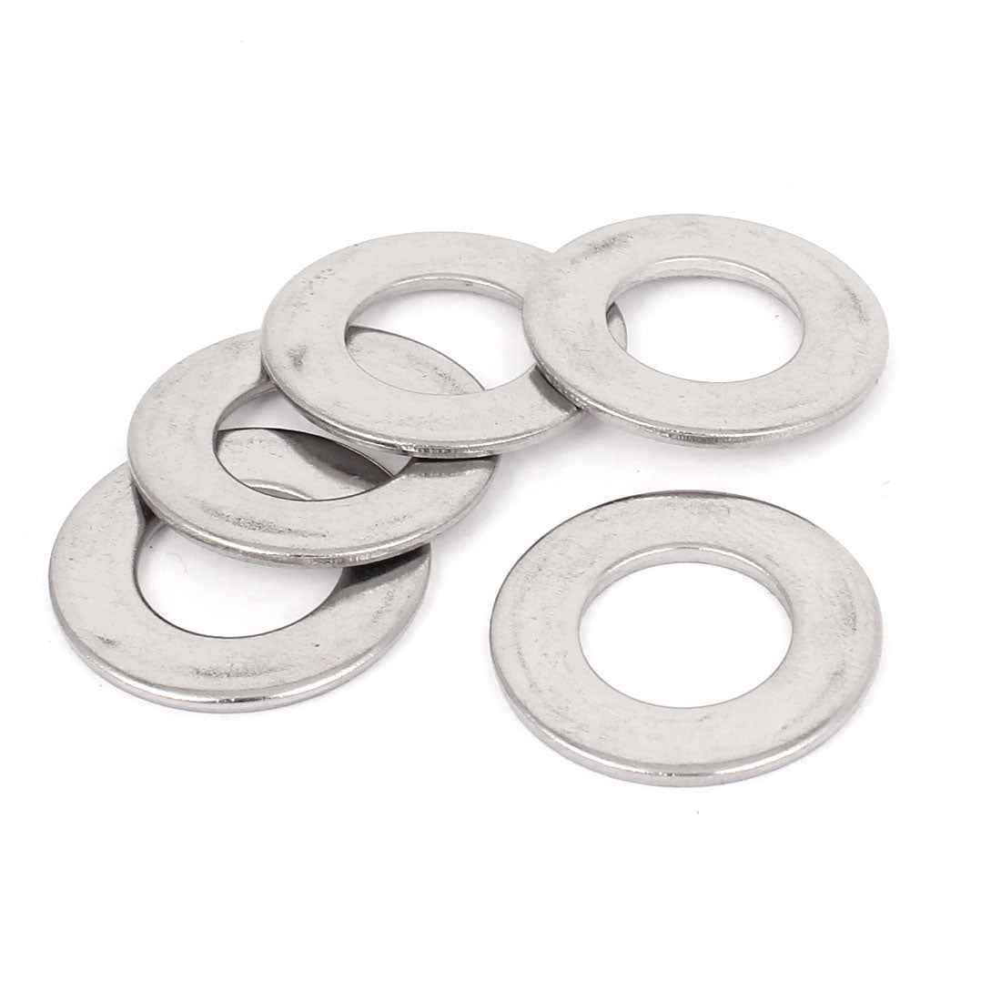 uxcell Uxcell 5 Pcs 304 Stainless Steel Flat Washer M14 x 28mm x 2mm for Screws Bolts