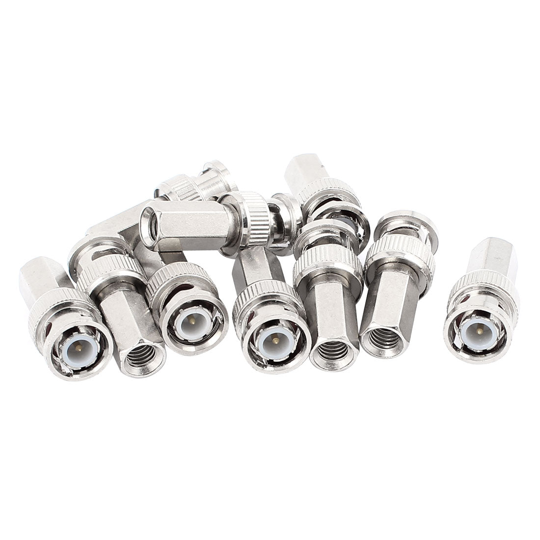 uxcell Uxcell 10pcs BNC Male Jack to Female Connector Adapter for CCTV Camera