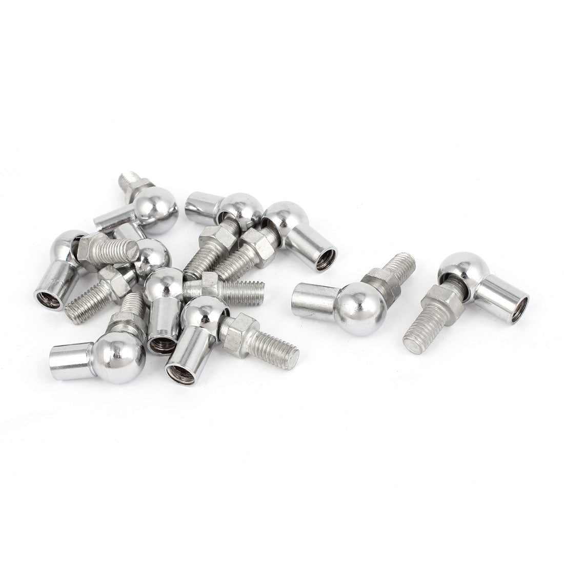 Harfington 8mm Thread Diameter L Shaped Ball Joint Rod End Bearing 10 Pcs test