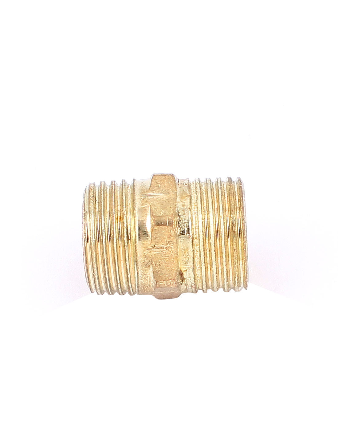 uxcell Uxcell 3Pcs Gold Tone Brass 1/2BSP x 1/2BSP Male Hex Nipple Connector Adapter 27mm Long