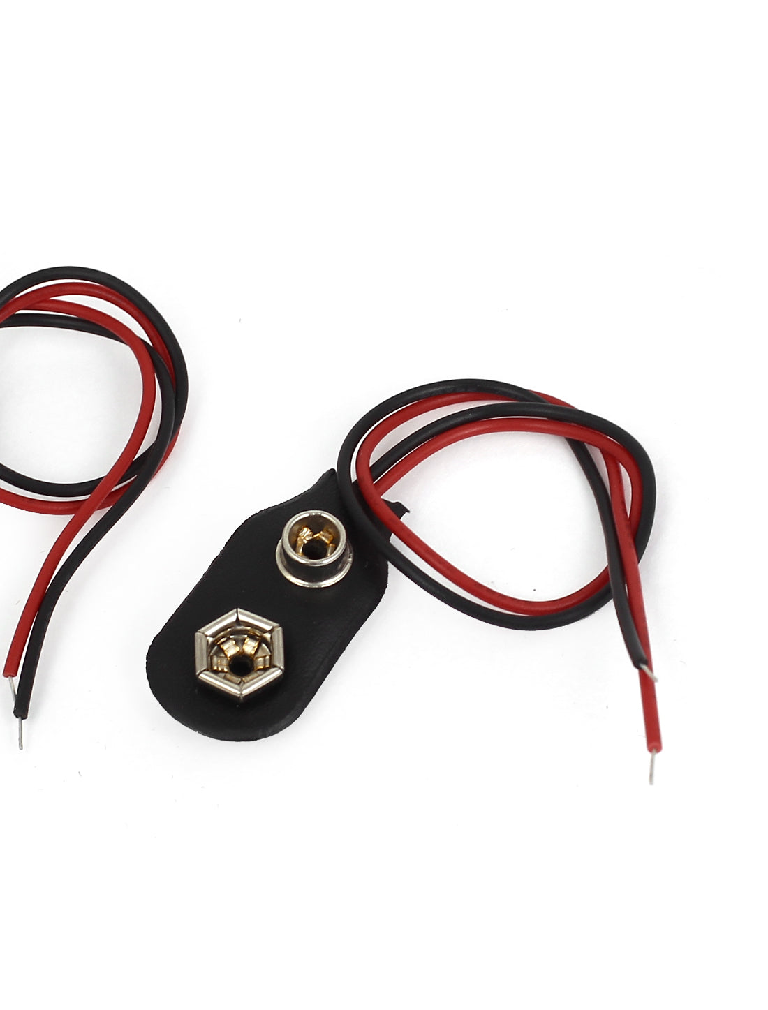 uxcell Uxcell 20 stücke 2 Drähte Führt 9V Batterie Snap Clip Anschlüsse Halter Adapter Schwarz