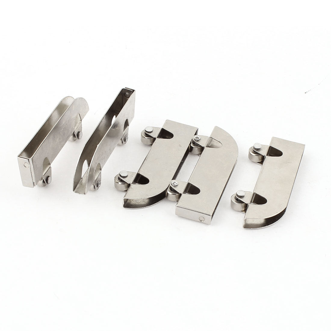 uxcell Uxcell Wardrobe 5mm Double Tandem Wheels Stainless Steel Sliding Glass Door Roller 5pcs