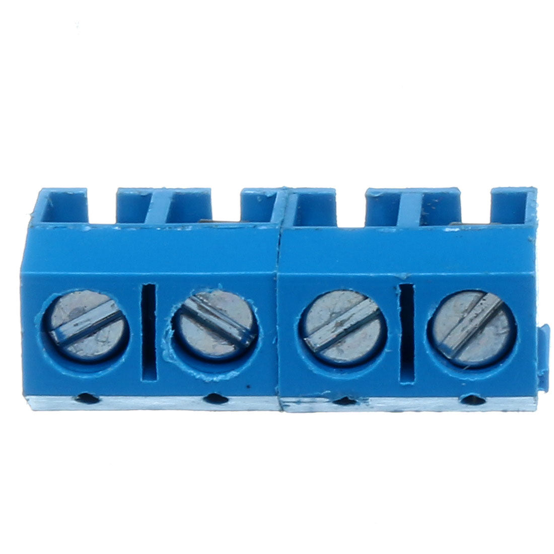 uxcell Uxcell 10 Pcs AC 300V 10A 4 Pins PCB Terminal Block Connector 5.0mm Pitch Blue