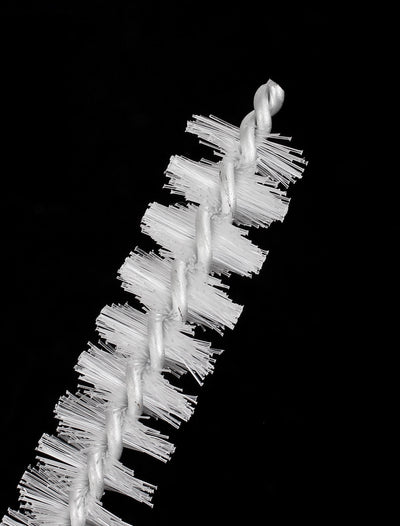 Harfington Uxcell 12mm Dia Twist Handle Nylon Test Tube Cleaning Bottle Brush Tool White 5pcs