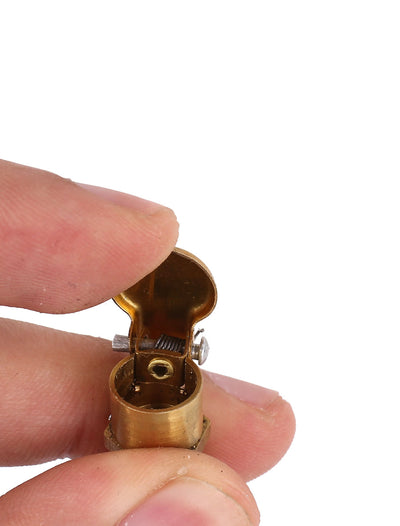 Harfington Uxcell 10mm Thread Dia Lubricating Spring Cap Copper Grease Oil Cup Brass Tone 2Pcs