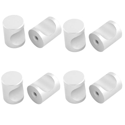 uxcell Uxcell 8pcs Aluminum Alloy Cabinet Drawer Cupboard Door Cylinder Shape Pull Handles