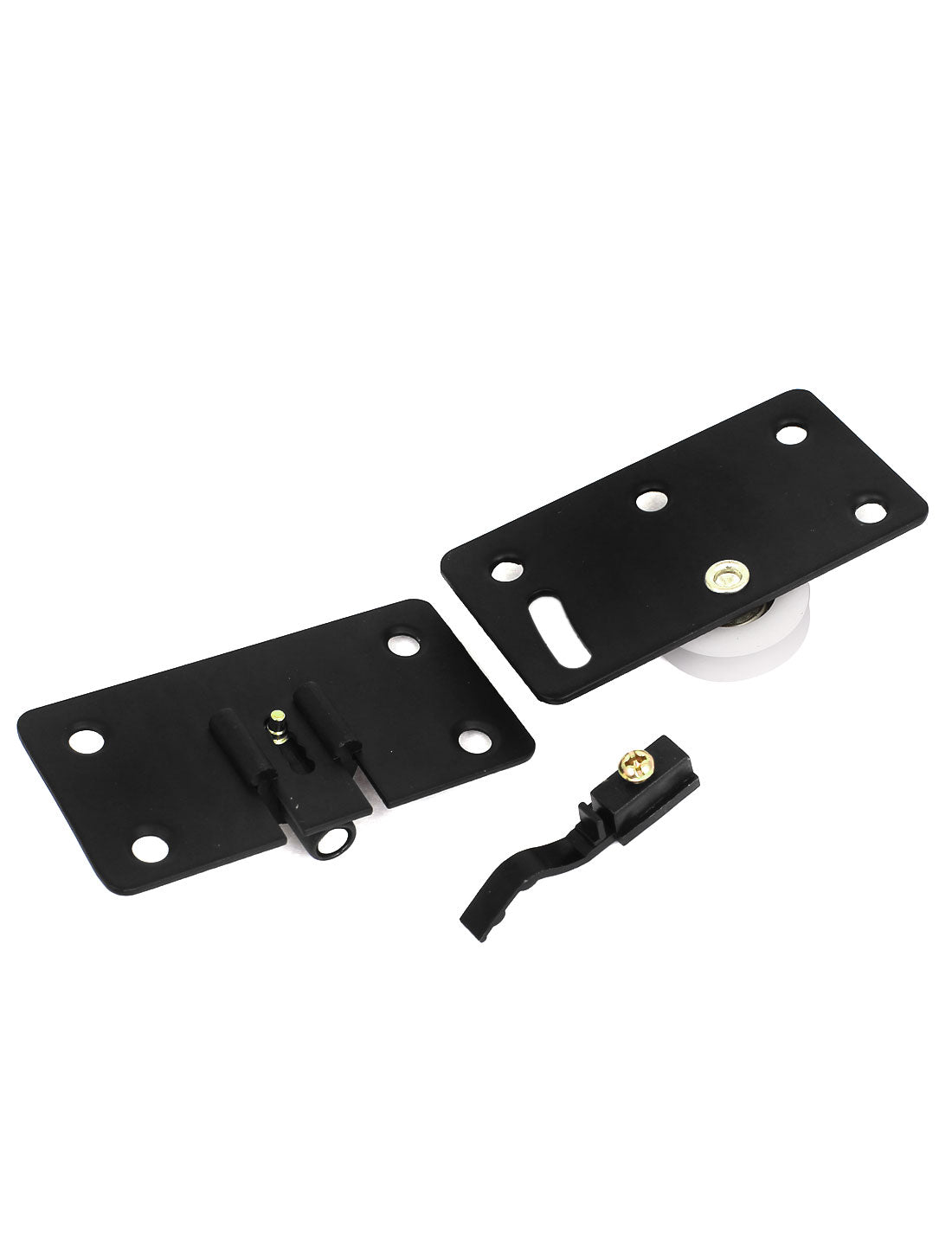 uxcell Uxcell 30mm Wheel Dia Hardware Cabinet Furniture Sliding Door Roller Set Black