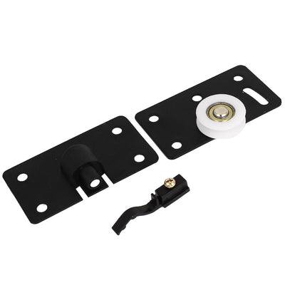 uxcell Uxcell 30mm Wheel Dia Hardware Cabinet Furniture Sliding Door Roller Set Black
