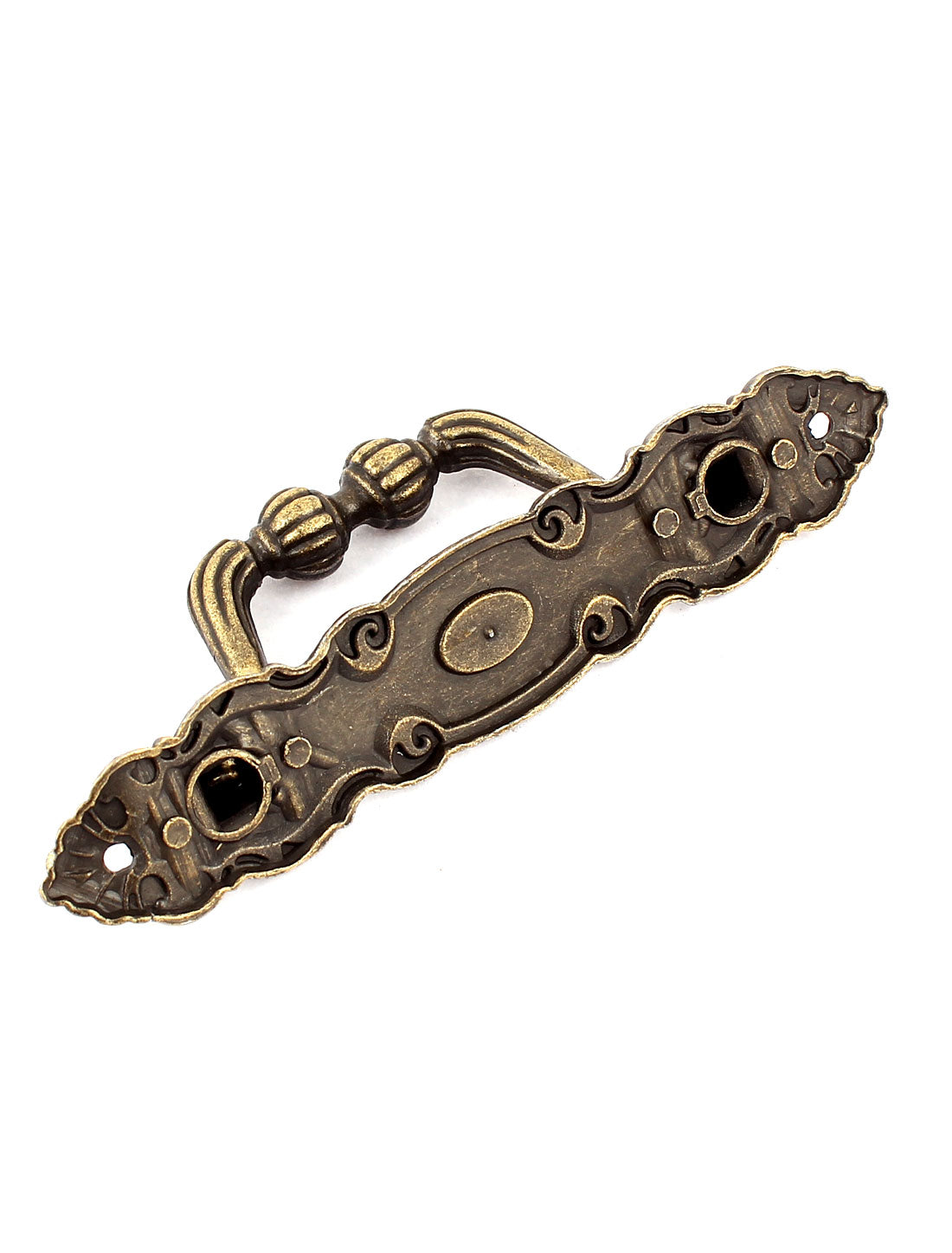 uxcell Uxcell Bronze Tone Floral Rim Antique Style Jewelry Wooden Box Drawer Pull Handle