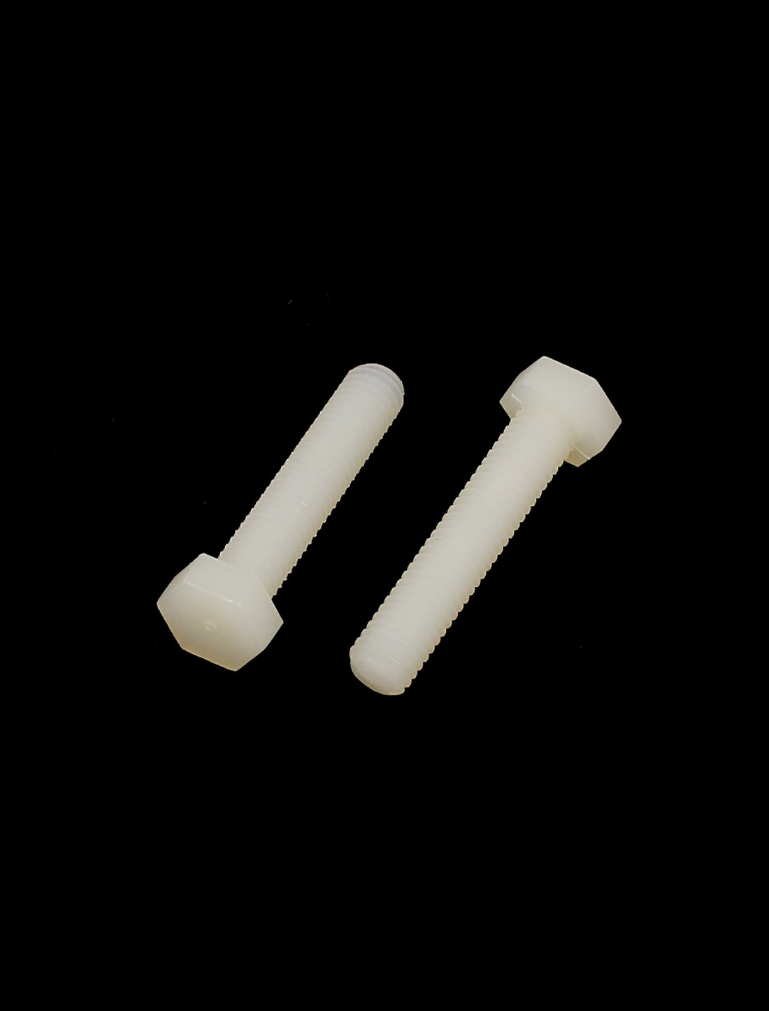 uxcell Uxcell M5 x 25mm Full Thread Nylon Metric Hex Head Cap Screw Bolt Fastener 50 Pcs