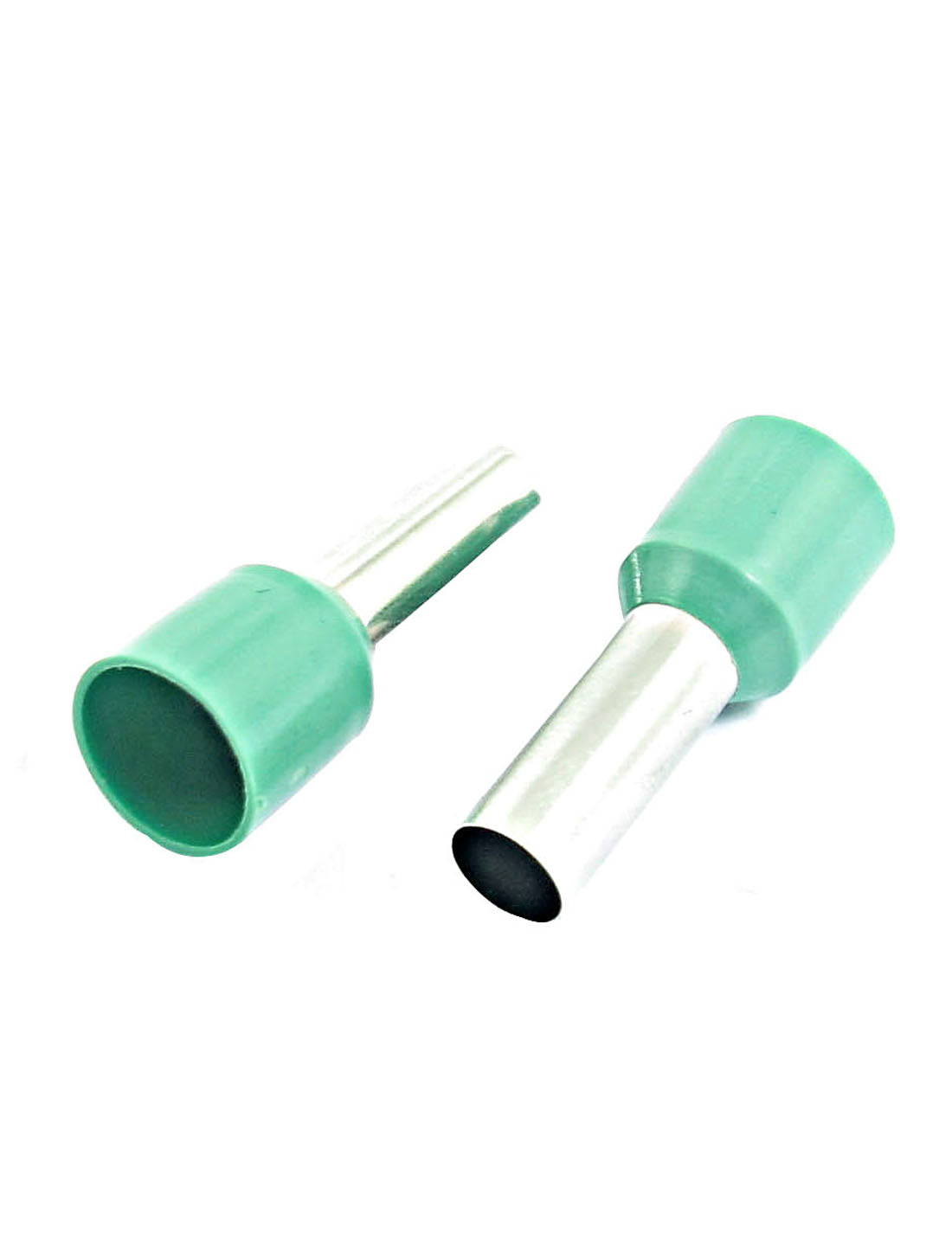 uxcell Uxcell 200pcs E1012 8AWG Green Plastic Tube Tublar Style Wire Crimp Insulated Cord End Terminal Connector