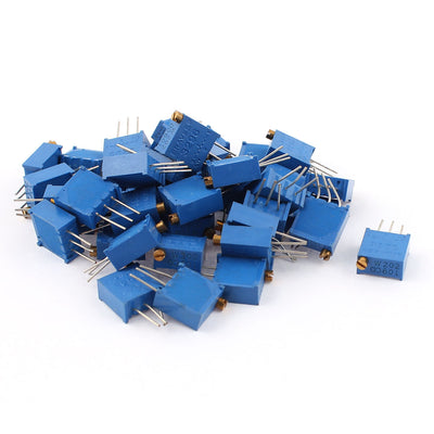 uxcell Uxcell Potentiometer Trimmer Variable Resistor 3296W-202 2K Ohm 40Pcs